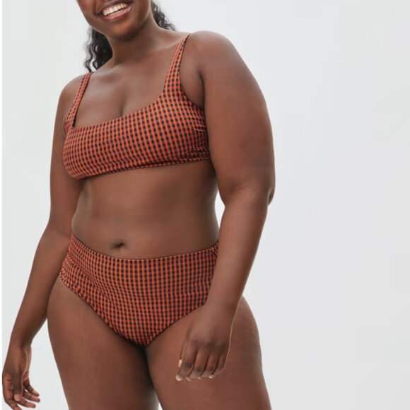 New Everlane The Square-Neck Bikini Top SM and The High-Rise Hipster Bottom MED - Picture 5 of 11